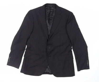 Mens UK Size 40 Marks and Spencer Regular Black Suit Jacket
