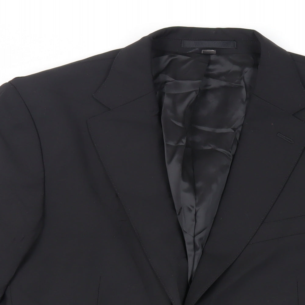 Mens UK Size 40 Marks and Spencer Regular Black Suit Jacket