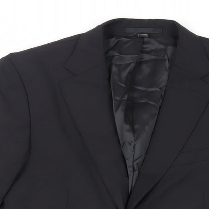 Mens UK Size 40 Marks and Spencer Regular Black Suit Jacket