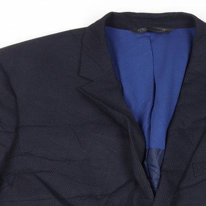 Mens UK Size 46 Marks and Spencer Regular Blue Suit Jacket