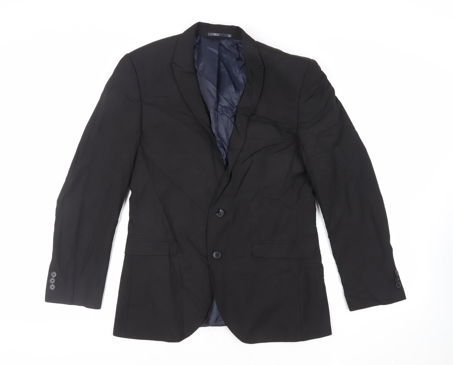 Mens UK Size 40 NEXT Regular Black Suit Jacket