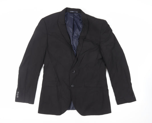 Mens UK Size 40 NEXT Regular Black Suit Jacket