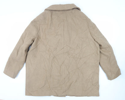Womens UK Size 22 Marks and Spencer Beige Pea Coat