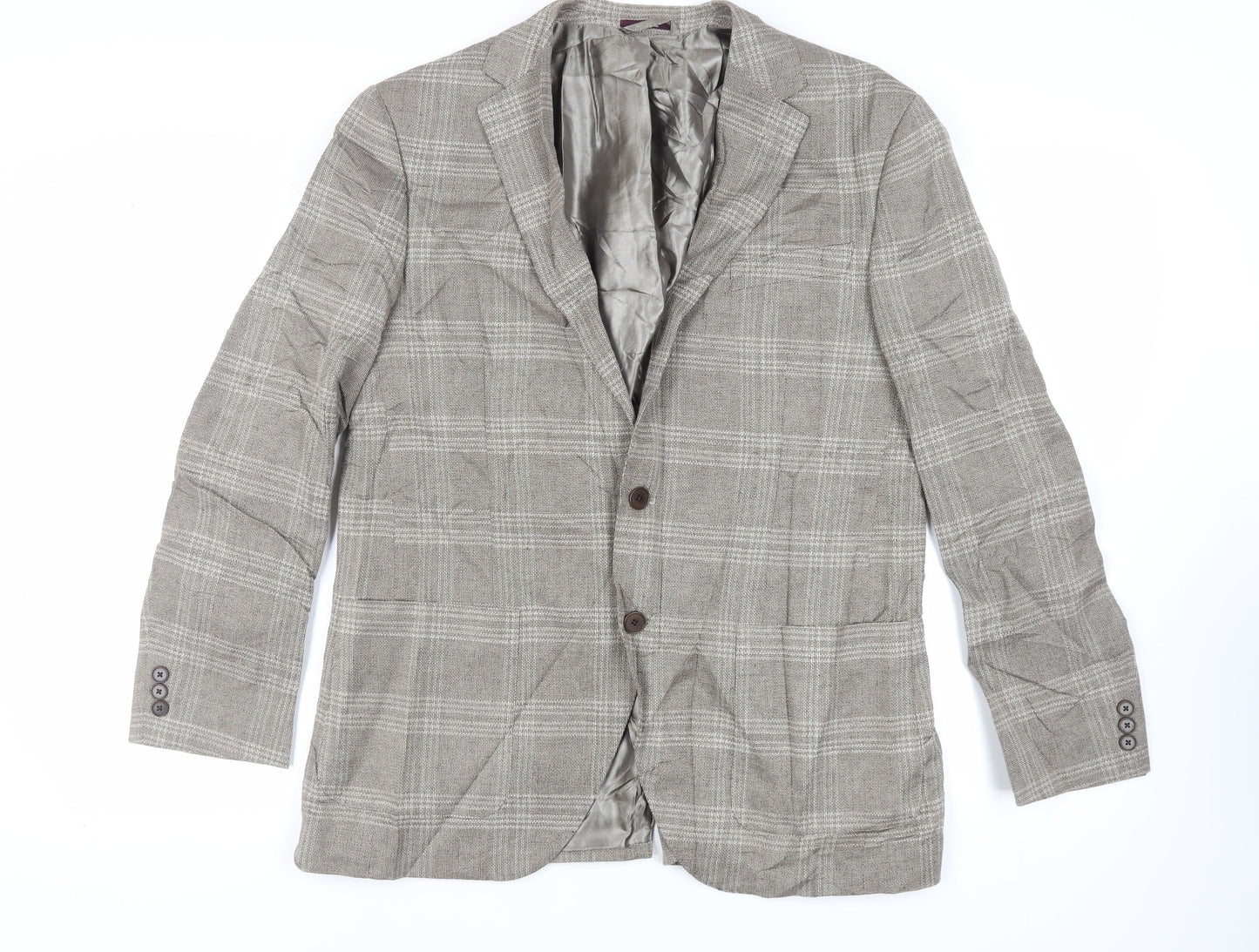 Mens UK Size 42 Marks and Spencer Regular Beige Suit Jacket
