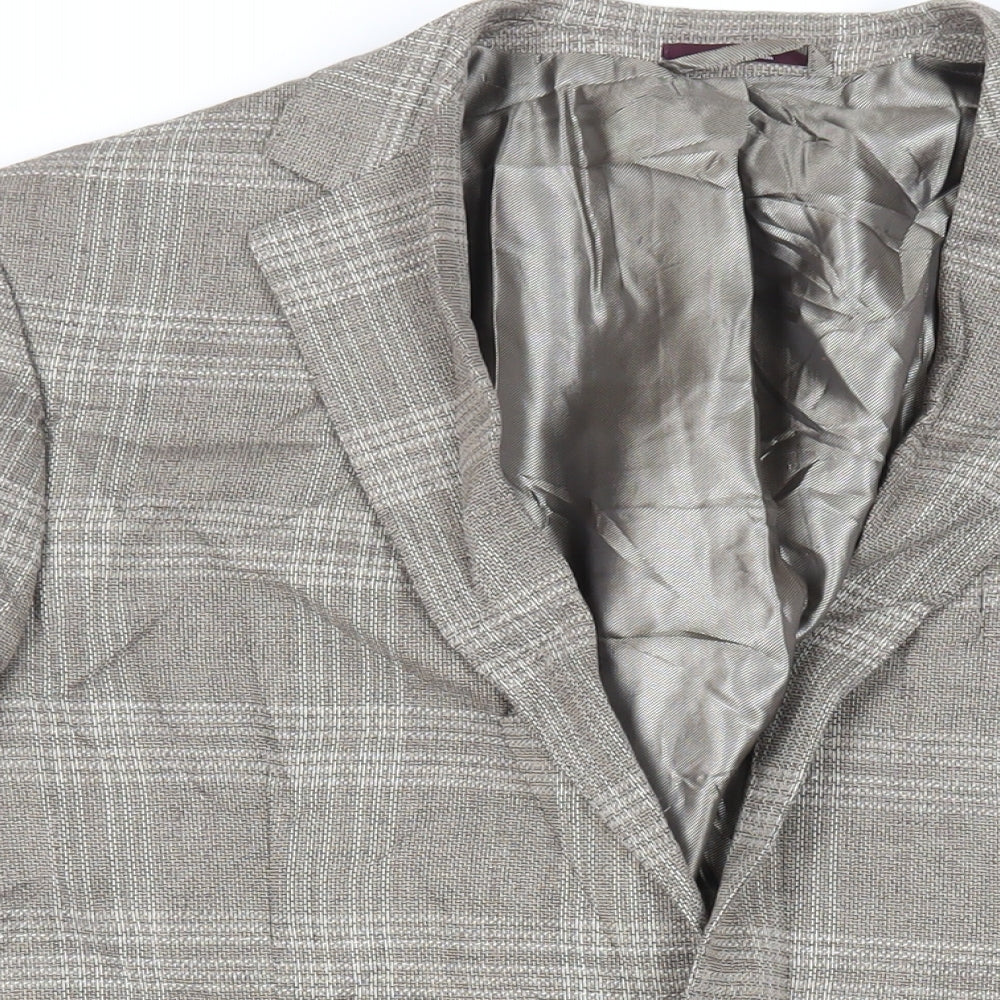 Mens UK Size 42 Marks and Spencer Regular Beige Suit Jacket