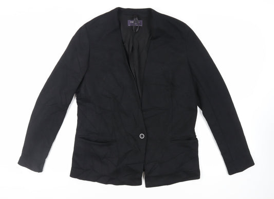 Womens UK Size 14 Marks and Spencer Black Jacket