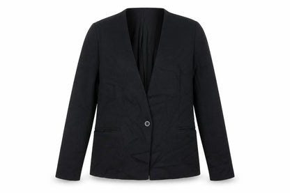 Marks & Spencer Womens Black Jacket Blazer Size 14 Button