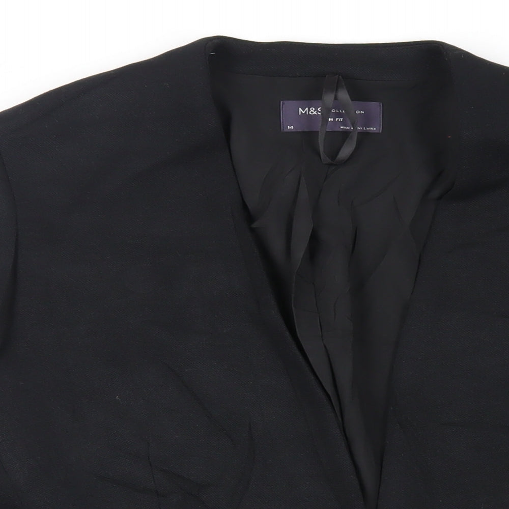 Womens UK Size 14 Marks and Spencer Black Jacket