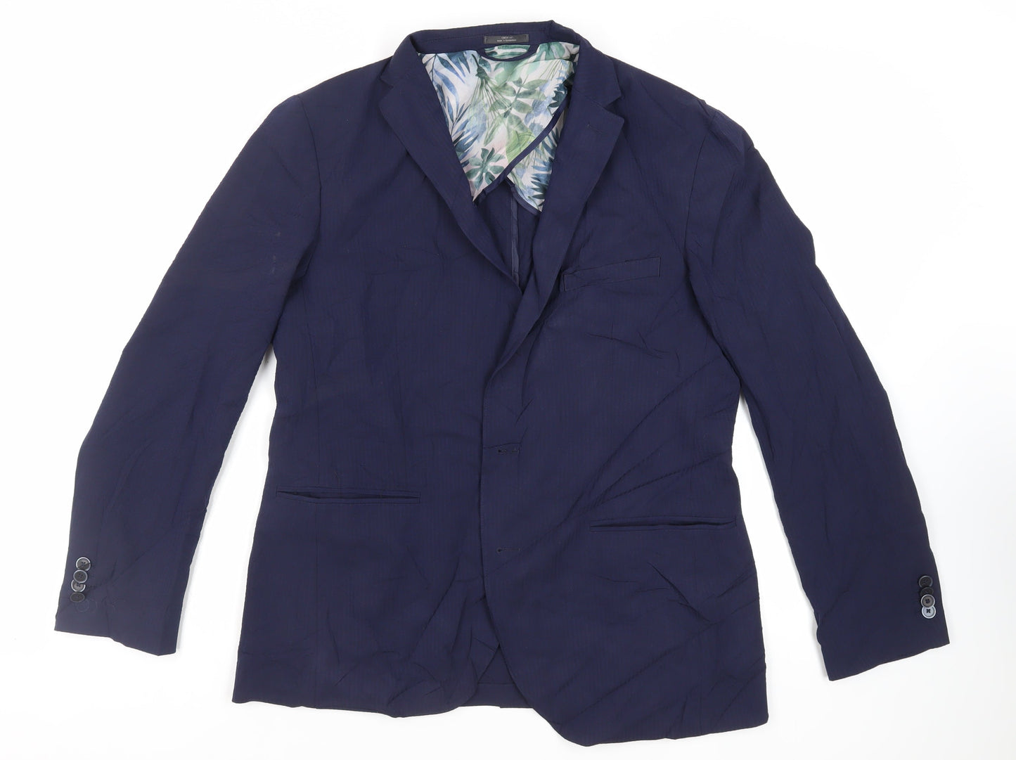 Mens UK Size 42 Marks and Spencer Regular Blue Suit Jacket