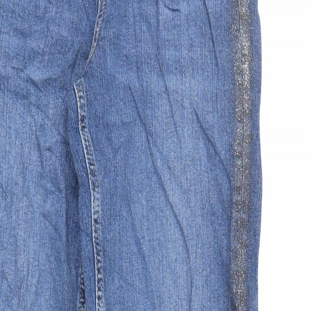 Womens UK Size 6 Marks and Spencer Regular Fit Mom Blue Jeans