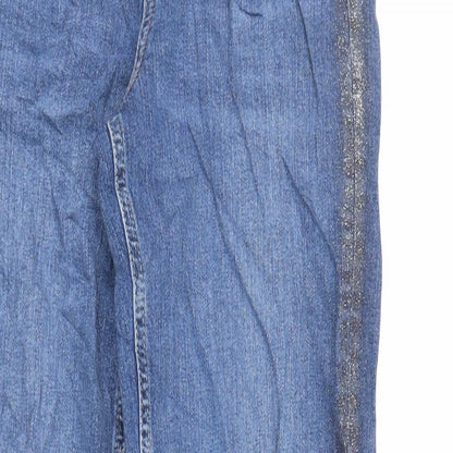Womens UK Size 6 Marks and Spencer Regular Fit Mom Blue Jeans
