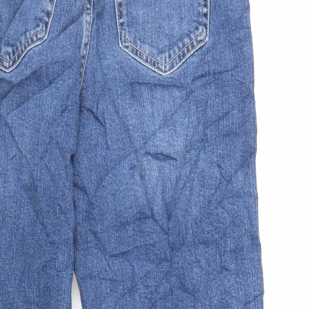 Womens UK Size 6 Marks and Spencer Regular Fit Mom Blue Jeans