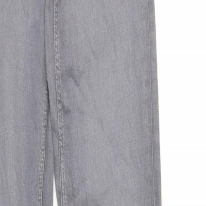 Womens UK Size 8 Marks and Spencer Regular Fit Straight Grey Jeans