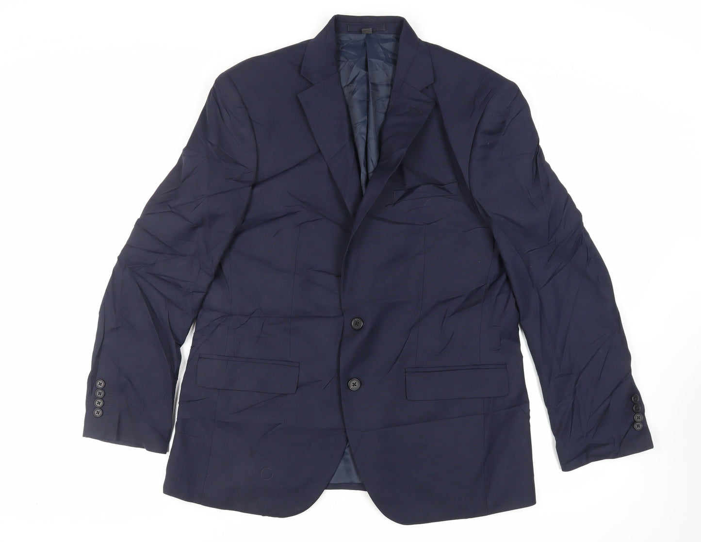 Mens UK Size 42 Marks and Spencer Regular Blue Suit Jacket