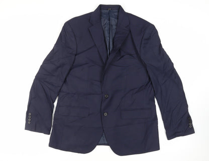 Mens UK Size 42 Marks and Spencer Regular Blue Suit Jacket