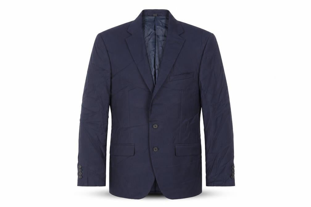 Marks & Spencer Mens Blue Polyester Jacket Suit Jacket Size 42 Regular