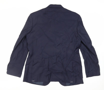 Mens UK Size 42 Marks and Spencer Regular Blue Suit Jacket