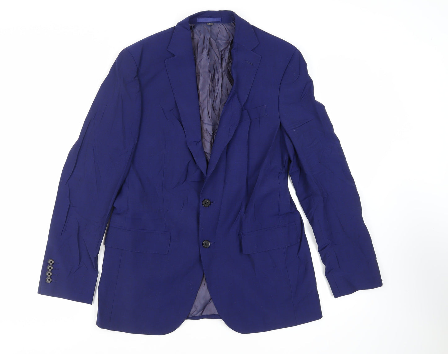 Mens UK Size 38 Marks and Spencer Regular Blue Suit Jacket