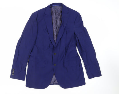 Mens UK Size 38 Marks and Spencer Regular Blue Suit Jacket