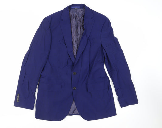 Mens UK Size 38 Marks and Spencer Regular Blue Suit Jacket