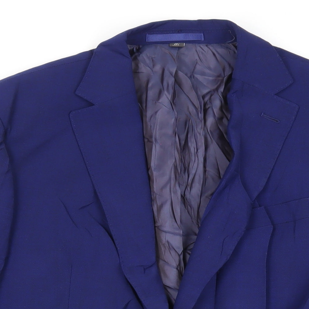 Mens UK Size 38 Marks and Spencer Regular Blue Suit Jacket