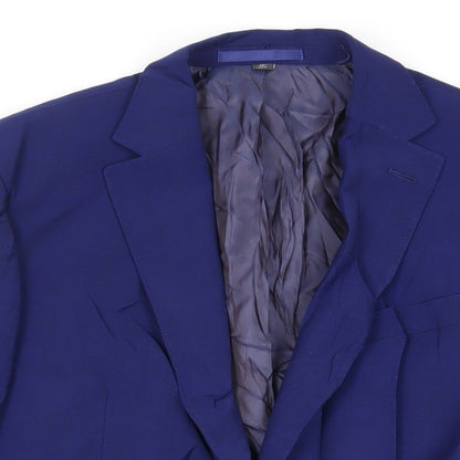 Mens UK Size 38 Marks and Spencer Regular Blue Suit Jacket