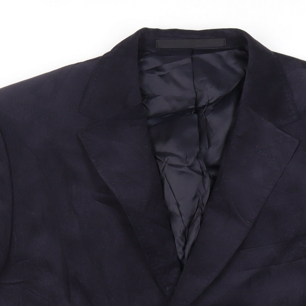 Mens UK Size 40 Marks and Spencer Regular Blue Suit Jacket