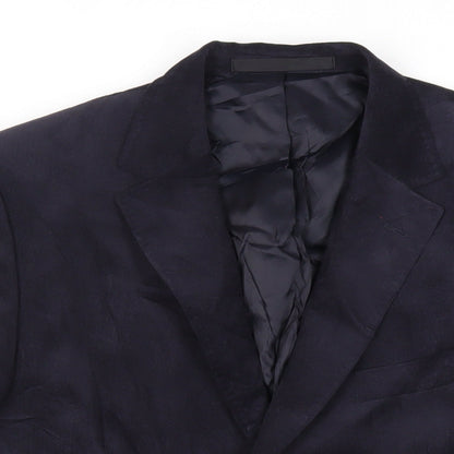 Mens UK Size 40 Marks and Spencer Regular Blue Suit Jacket