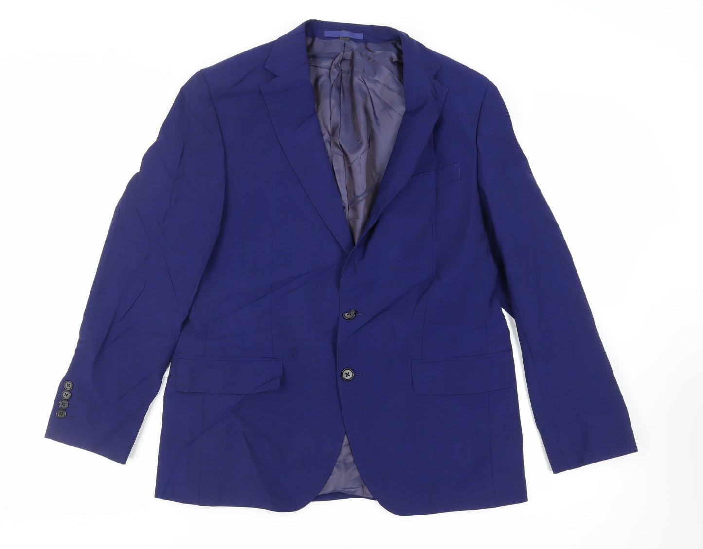 Mens UK Size 40 Marks and Spencer Regular Blue Suit Jacket