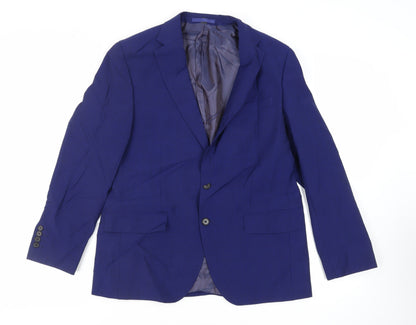 Mens UK Size 40 Marks and Spencer Regular Blue Suit Jacket