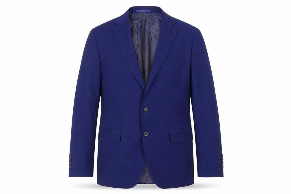 Marks & Spencer Mens Blue Wool Jacket Suit Jacket Size 40 Regular