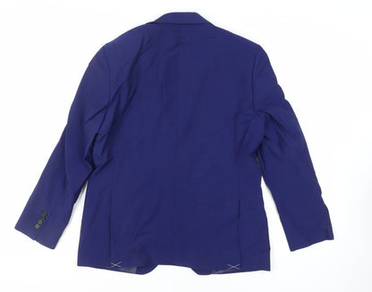 Mens UK Size 40 Marks and Spencer Regular Blue Suit Jacket