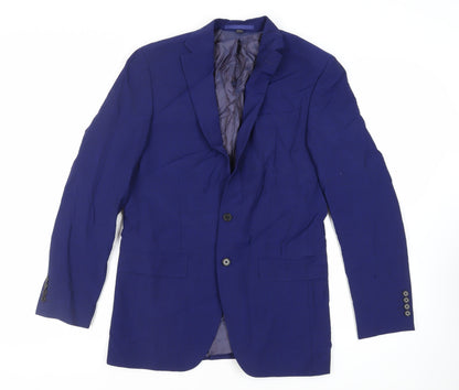 Mens UK Size 38 Marks and Spencer Regular Blue Suit Jacket