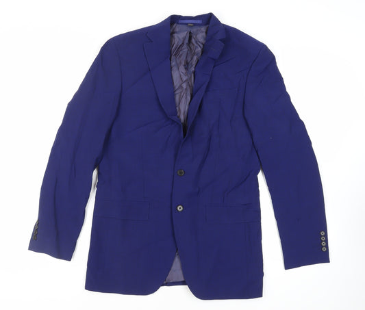Mens UK Size 38 Marks and Spencer Regular Blue Suit Jacket