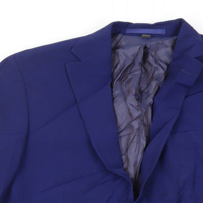 Mens UK Size 38 Marks and Spencer Regular Blue Suit Jacket