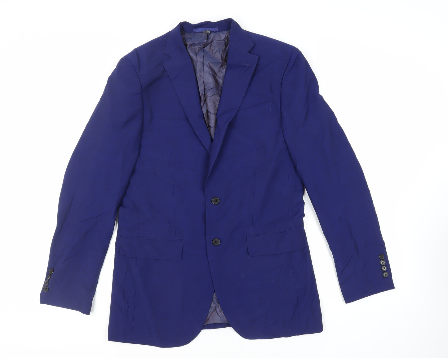 Mens UK Size 38 Marks and Spencer Regular Blue Suit Jacket