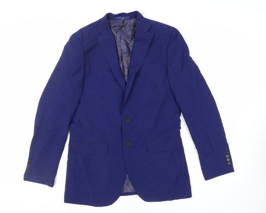 Mens UK Size 38 Marks and Spencer Regular Blue Suit Jacket