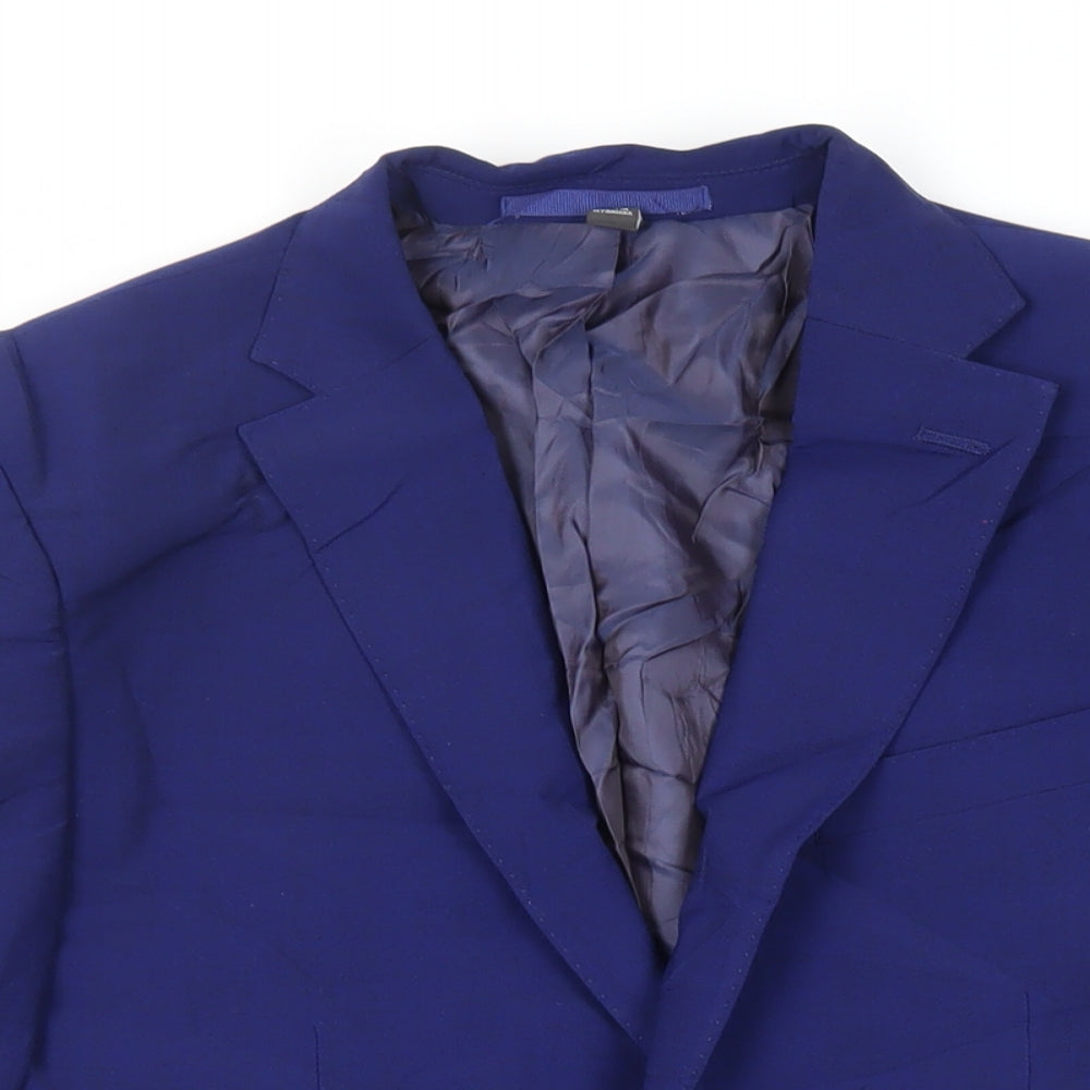 Mens UK Size 38 Marks and Spencer Regular Blue Suit Jacket