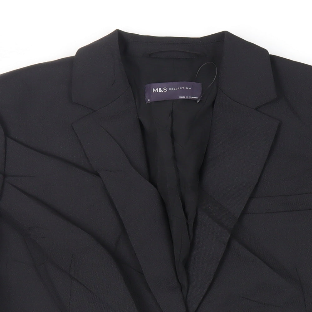 Womens UK Size 10 Marks and Spencer Black Jacket