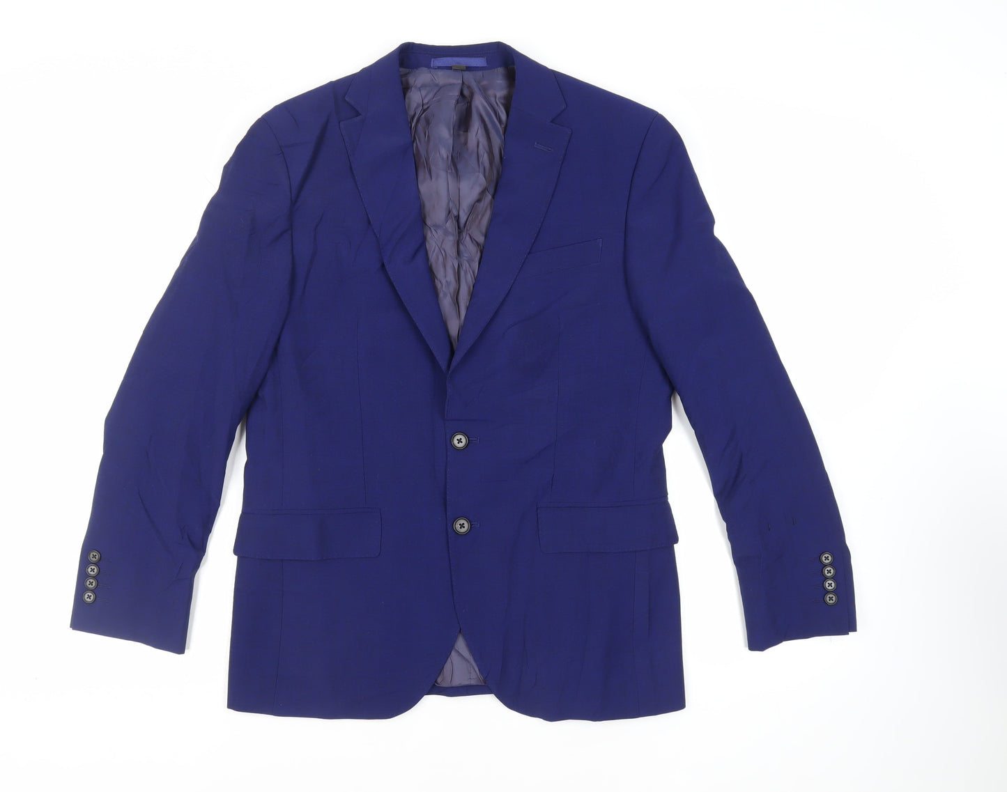Mens UK Size 38 Marks and Spencer Regular Blue Suit Jacket
