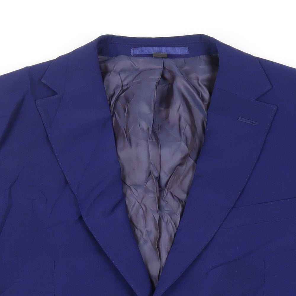 Mens UK Size 38 Marks and Spencer Regular Blue Suit Jacket