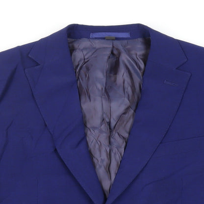 Mens UK Size 38 Marks and Spencer Regular Blue Suit Jacket