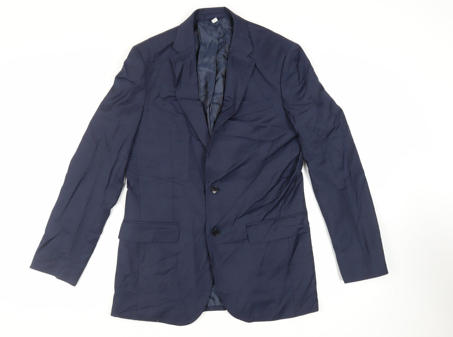 Mens UK Size 38 Marks and Spencer Regular Blue Suit Jacket