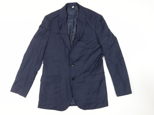 Mens UK Size 38 Marks and Spencer Regular Blue Suit Jacket