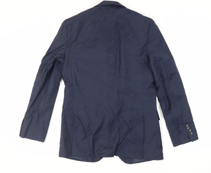Mens UK Size 38 Marks and Spencer Regular Blue Suit Jacket