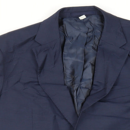 Mens UK Size 38 Marks and Spencer Regular Blue Suit Jacket
