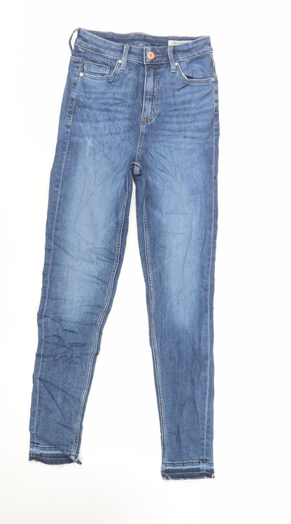Womens UK Size 6 Marks and Spencer Regular Fit Skinny Blue Jeans
