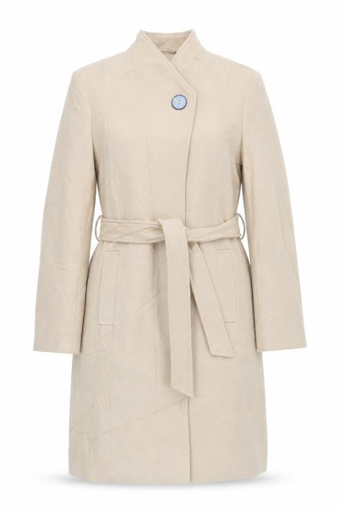 Womens UK Size 14 Marks and Spencer Beige Overcoat