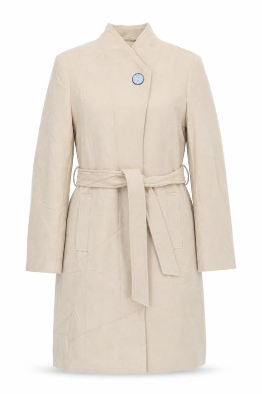 Womens UK Size 14 Marks and Spencer Beige Overcoat