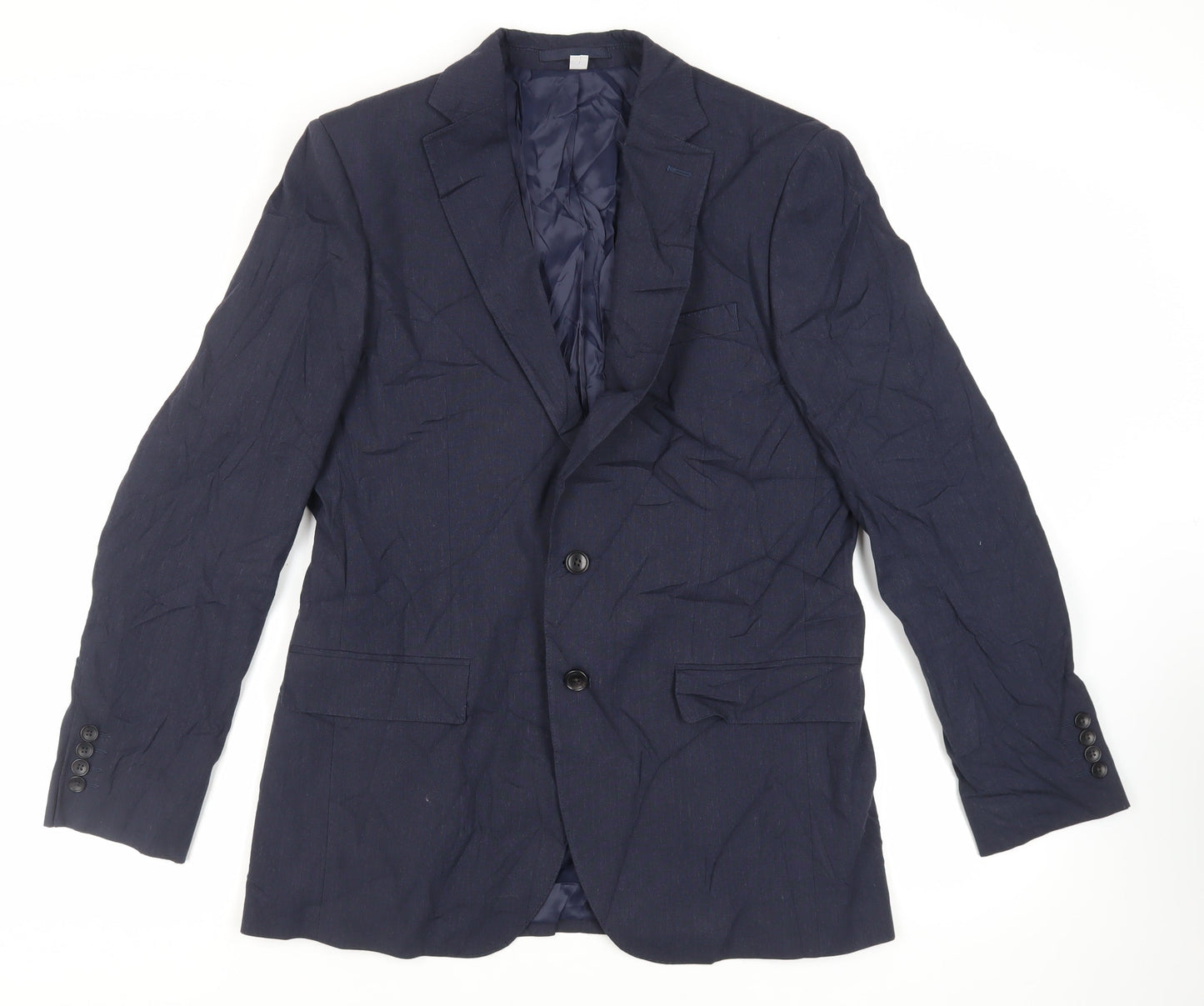 Mens UK Size 40 Marks and Spencer Regular Blue Suit Jacket